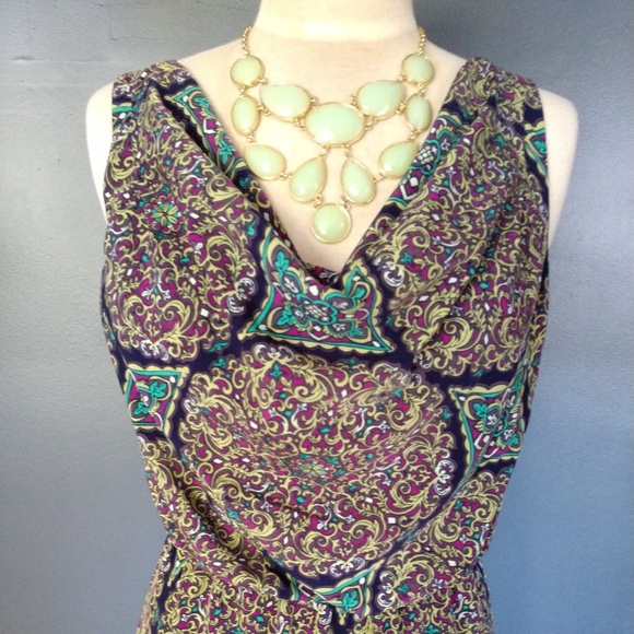 BR draped neck sleeveless dress - Picture 2 of 6